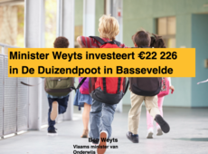 Minister Weyts investeert in gemeentelijke basisschool