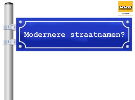 Folder modernere straatnamen